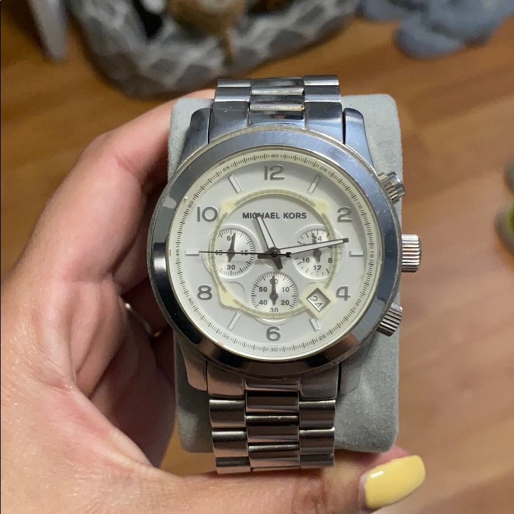 Michael Kors Boyfriend Watch in Silver